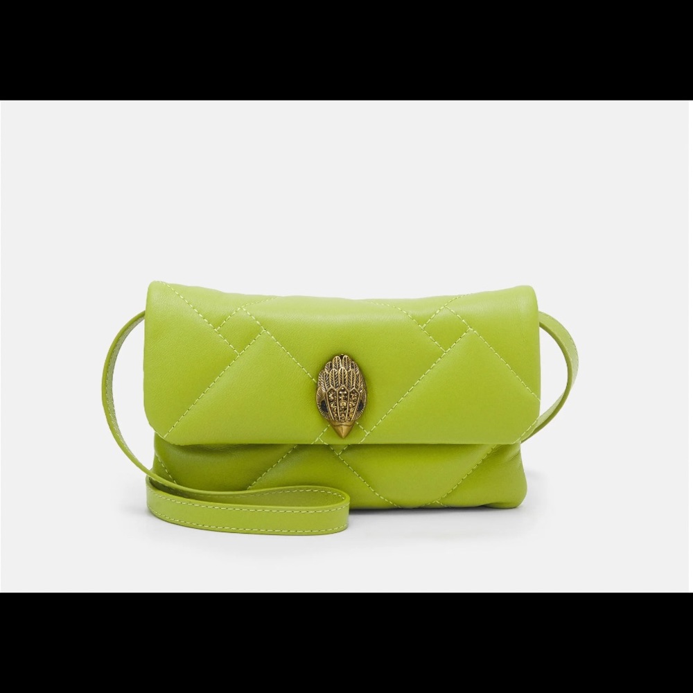 Kurt Geiger London. Kensington soft crossbody bag. New. Gorgeous lime color!